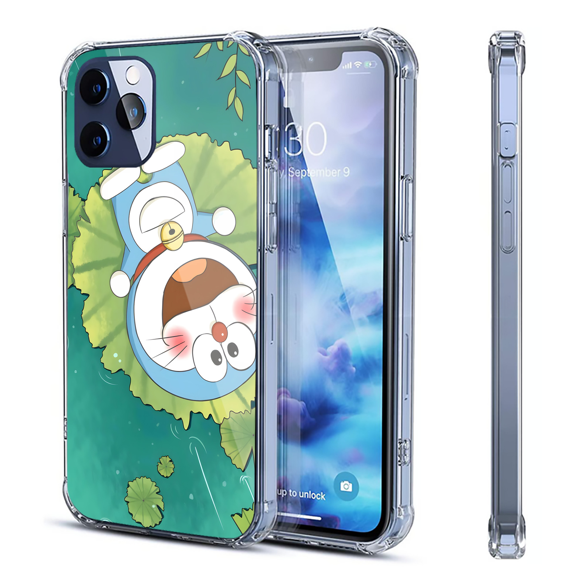（画像用） ドラえもん Doraemon 【iPhone 12シリーズ対応】透明スマホケース（クリアソフトケース）